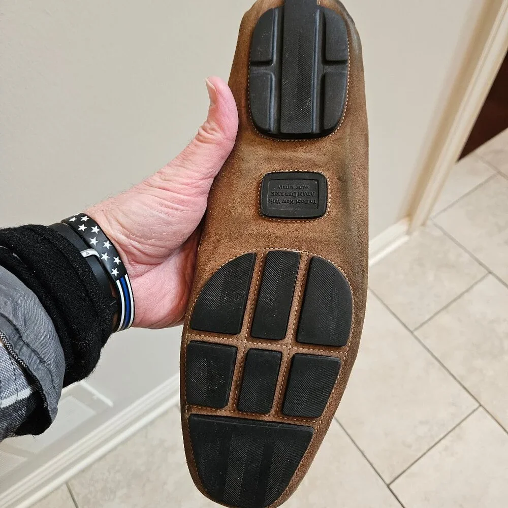 To Boot New York Men's Suede Loafers, Brown, Sz 12   Made in Italy - Picture 15 of 16